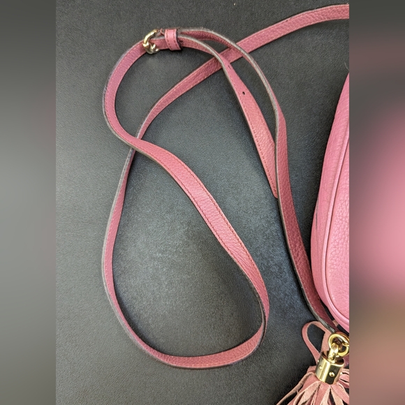Gucci Pink Soho Disco Crossbody Bag Leather Small - Picture 8 of 16